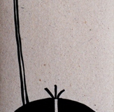 Black Ink on Carton, 20x35 cm, 2001.