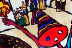 "Taameya-clown", Acrylic on paper, 50 X 50 CM, 2007.